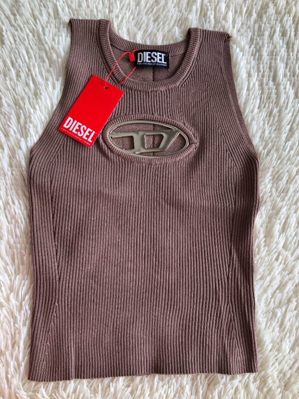 brown Diesel Sleeveless Tank Top - Picture 5 of 10